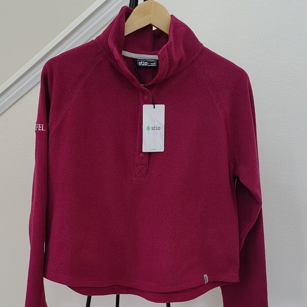 New Stio Turpin Fleece Snap Pullover Sweater